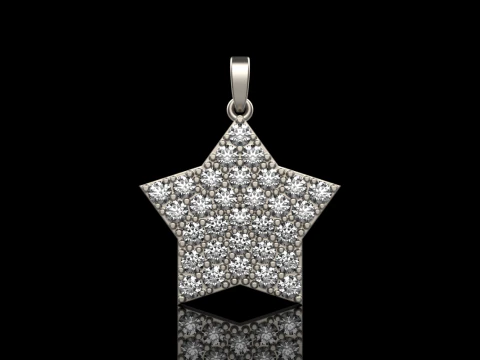 Star pendant model 688 3D Print Model