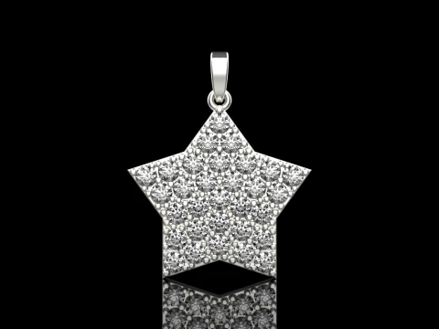 Star pendant model 688 3D Print Model