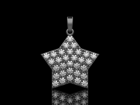 Star pendant model 688 3D Print Model