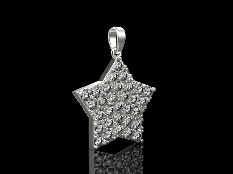 Star pendant model 688 3D Print Model