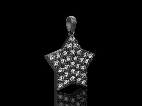 Star pendant model 688 3D Print Model
