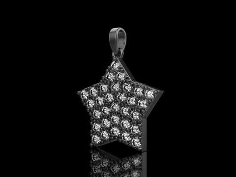 Star pendant model 688 3D Print Model