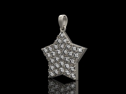 Star pendant model 688 3D Print Model