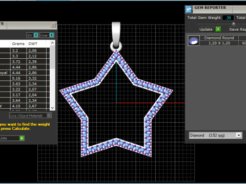 Star pendant model 687 3D Print Model