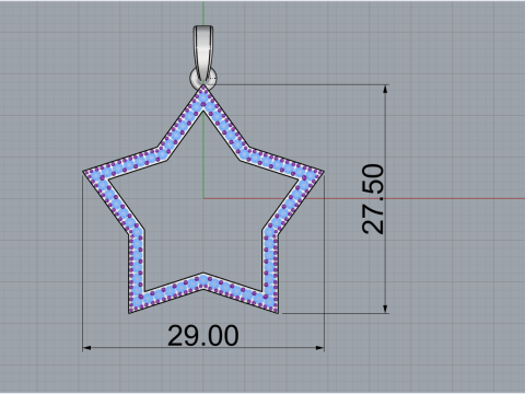 Sternanh&auml;nger Modell 687 3D Druckmodell