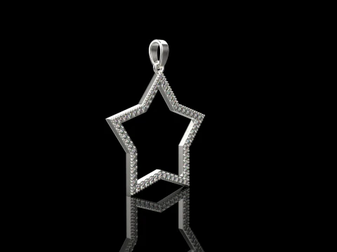 Star pendant model 687 3D Print Model