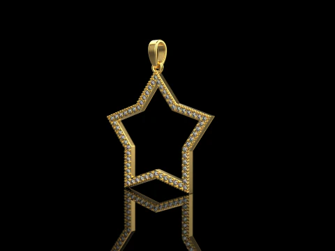 Star pendant model 687 3D Print Model