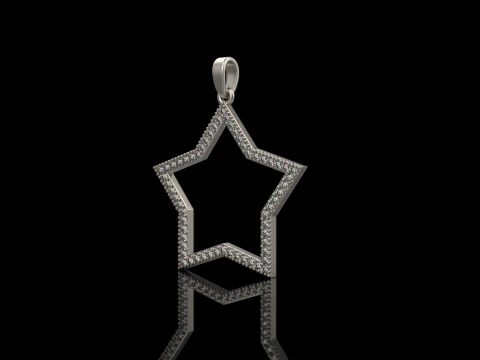 Star pendant model 687 3D Print Model