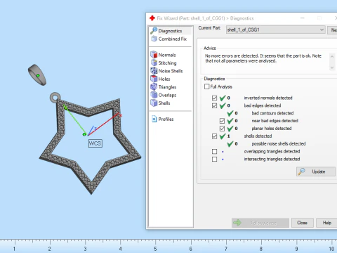Star pendant model 687 3D Print Model