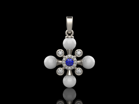 Pearl cross model 686 3D Print Model