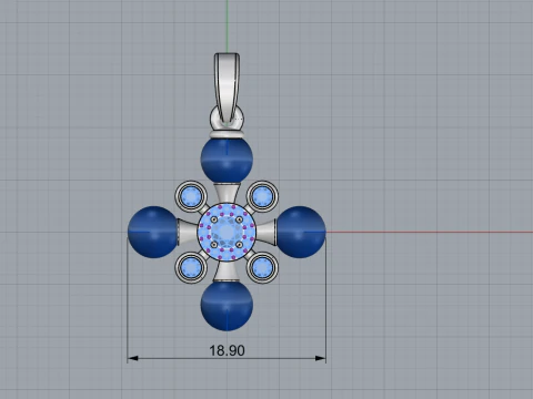 Pearl cross model 686 3D Print Model
