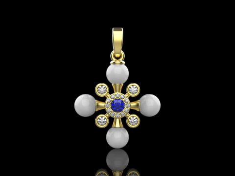 Pearl cross model 686 3D Print Model