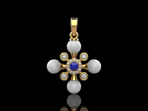 Pearl cross model 686 3D Print Model
