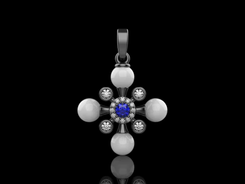 Pearl cross model 686 3D Print Model