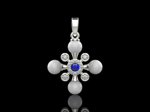 Pearl cross model 686 3D Print Model
