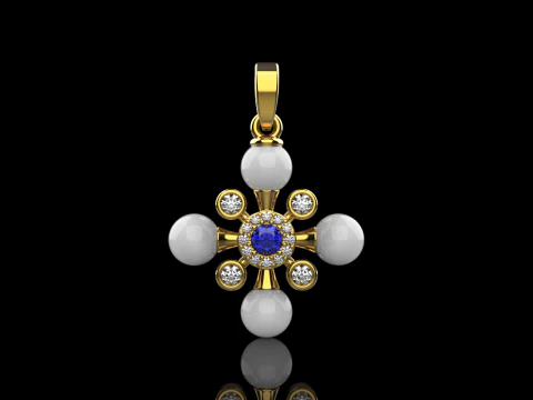 Pearl cross model 686 3D Print Model