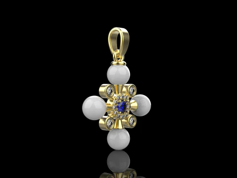 Pearl cross model 686 3D Print Model