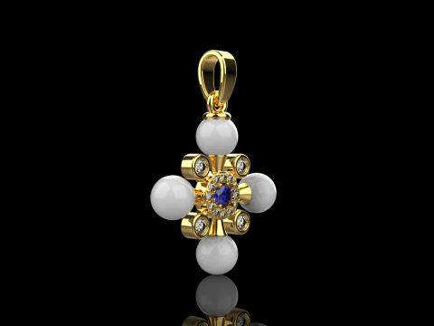 Pearl cross model 686 3D Print Model