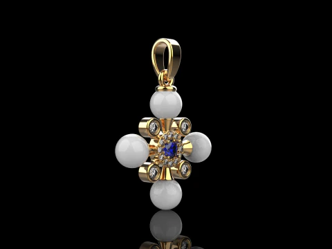 Pearl cross model 686 3D Print Model