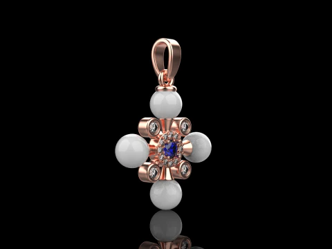 Pearl cross model 686 3D Print Model