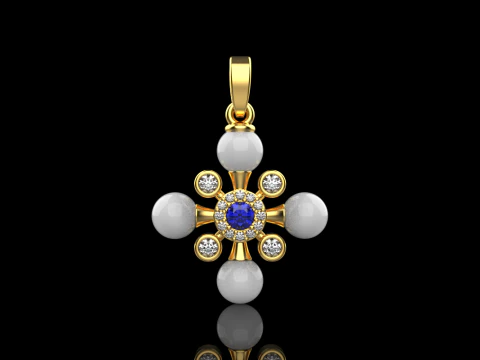 Pearl cross model 686 3D Print Model