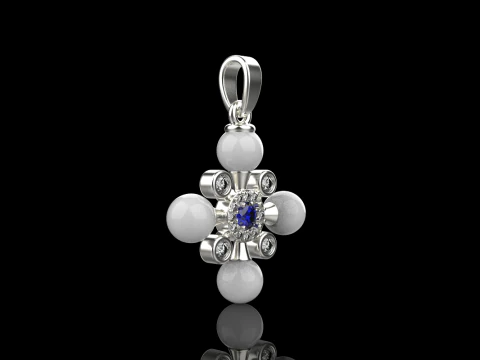 Pearl cross model 686 3D Print Model