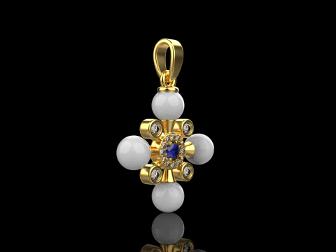 Pearl cross model 686 3D Print Model