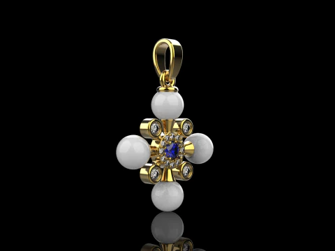 Pearl cross model 686 3D Print Model