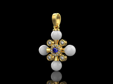 Pearl cross model 686 3D Print Model