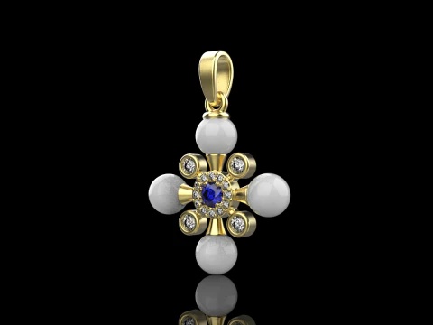 Pearl cross model 686 3D Print Model