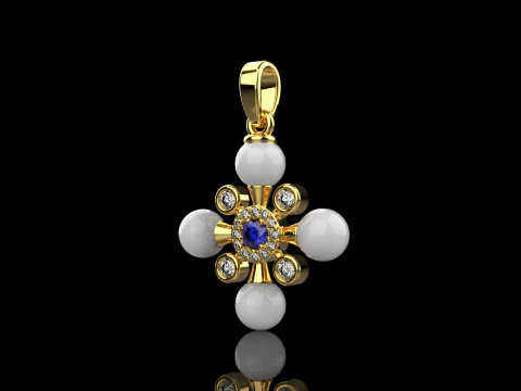 Pearl cross model 686 3D Print Model