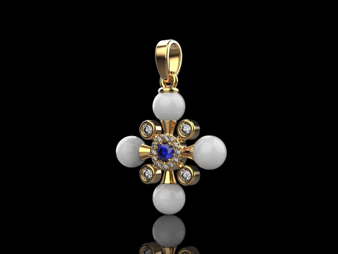 Pearl cross model 686 3D Print Model