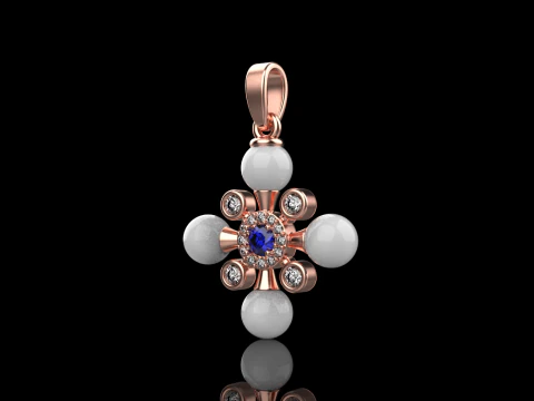 Pearl cross model 686 3D Print Model
