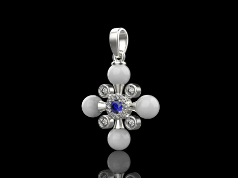 Pearl cross model 686 3D Print Model