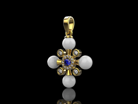 Pearl cross model 686 3D Print Model