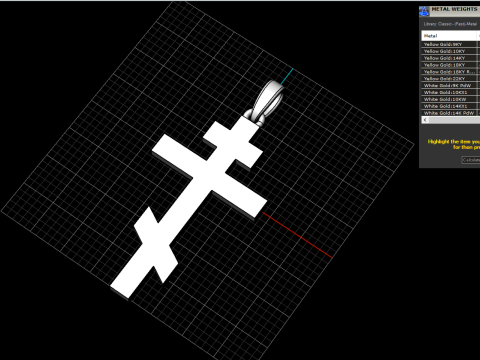 Cross model 685 3D Print Model