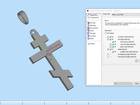 Cross model 685 3D Print Model