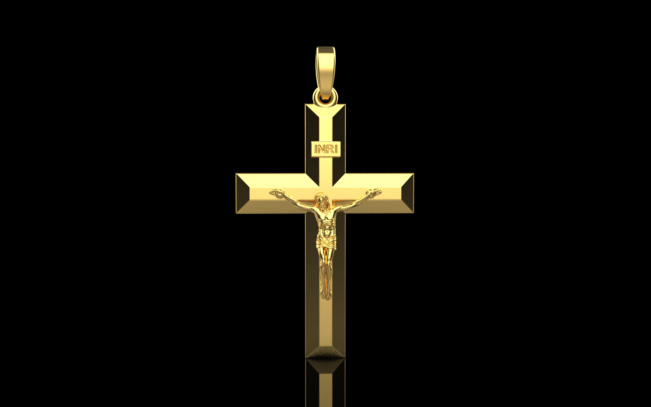 Jesus cross model 683 3D Print Model .c4d .max .obj .3ds .fbx .stl .blend 