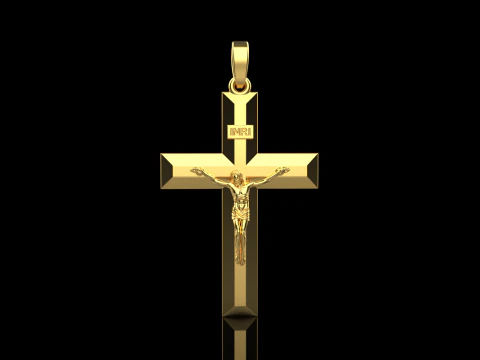 Croix de J&eacute;sus mod&egrave;le 683 Modèles 3D en vedette