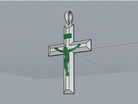 Jesus cross model 683 3D Print Model