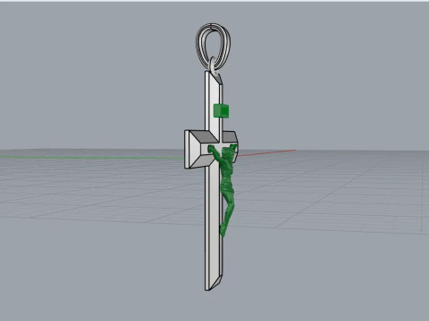 Jesus cross model 683 3D Print Model