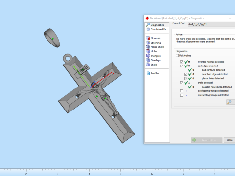 イエス・クロス モデル 683 3Dプリントモデル