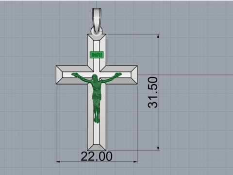 イエス・クロス モデル 683 3Dプリントモデル