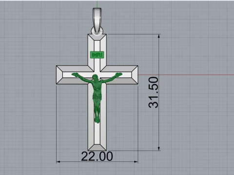 Jesus cross model 683 3D Print Model