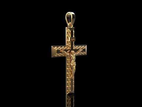 Croix de J&eacute;sus mod&egrave;le 682 Modèles 3D en vedette