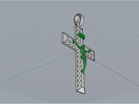 Jesus cross model 682 3D Print Model