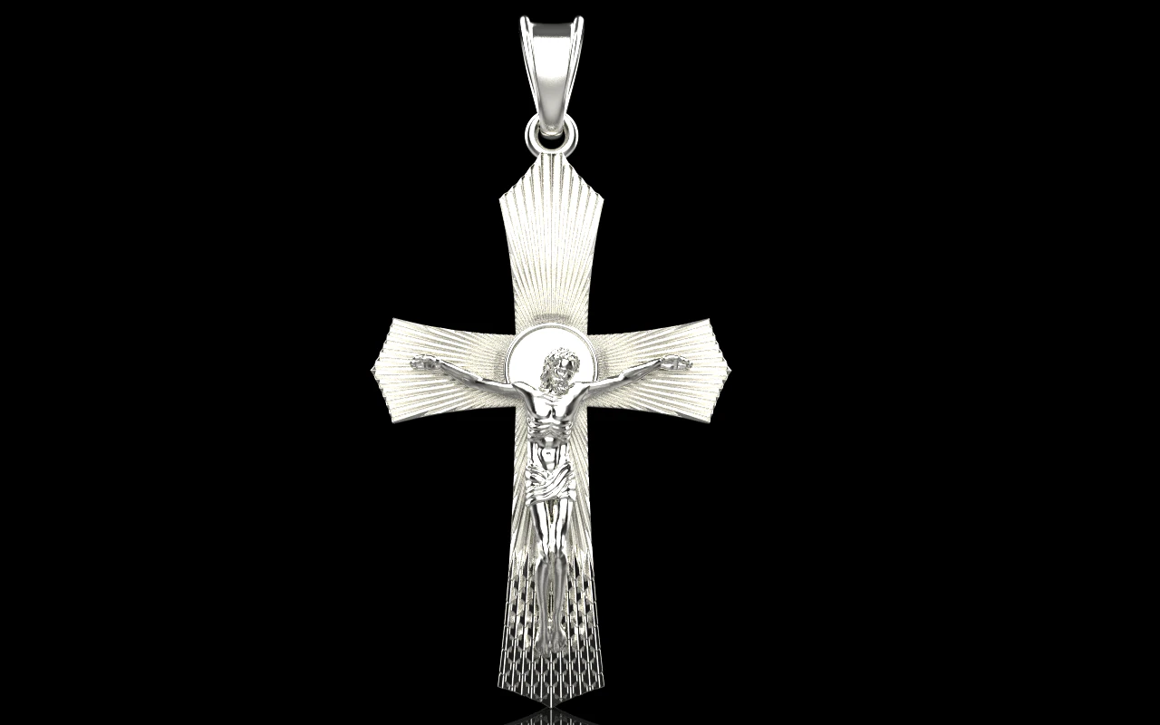 Jesus cross model 680 3D Print Model .c4d .max .obj .3ds .fbx .stl .blend 
