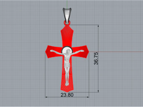 Jesus cross model 680 3D Print Model