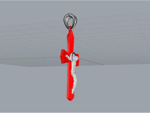 Jesus cross model 680 3D Print Model