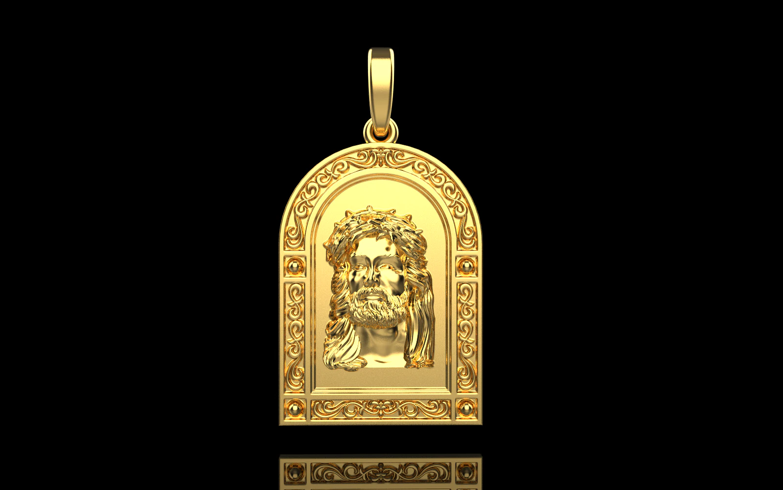 Jesus pendant model 678 3D Print Model .c4d .max .obj .3ds .fbx .stl .blend